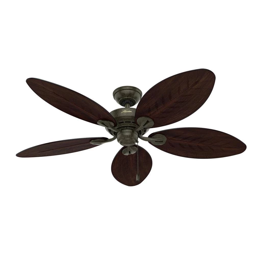 Bayview 54 in. Indoor/Outdoor Provencal Gold Ceiling Fan by Hunter 3 Bayview 54 in. Indoor/Outdoor Provencal Gold Ceiling Fan by Hunter