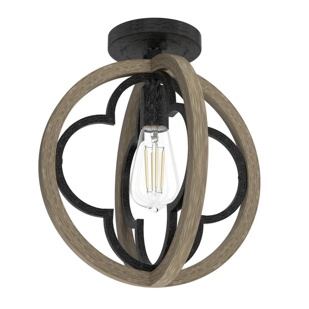 Gablecrest 1 Light Rustic Iron Geometric Pendant Light Kitchen Light by Hunter 9 Gablecrest 1 Light Rustic Iron Geometric Pendant Light Kitchen Light by Hunter - Image 7