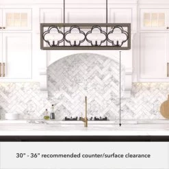 Gablecrest 4 Light Concrete Rustic Iron Linear Chandelier Kitchen Light by Hunter -Hunter Sales rustic iron hunter chandeliers 19099 c3 1000