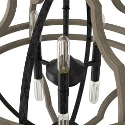 Stone Creek 6 Light Rustic Iron Island Pendant Light Dining Room Light by Hunter -Hunter Sales rustic iron hunter chandeliers 19223 1d 1000