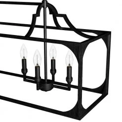 Highland Hill 8 Light Rustic Iron Candlestick Chandelier Kitchen Light by Hunter -Hunter Sales rustic iron hunter chandeliers 19289 1d 1000