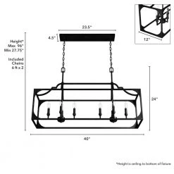 Highland Hill 8 Light Rustic Iron Candlestick Chandelier Kitchen Light by Hunter -Hunter Sales rustic iron hunter chandeliers 19289 77 1000