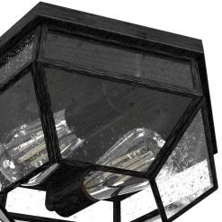 Indria 13 in. 2 Light Rustic Iron Flush Mount Bathroom Light by Hunter -Hunter Sales rustic iron hunter flush mount lights 19115 a0 1000