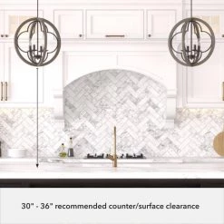 Gablecrest 4 lights Rustic Iron Island Pendant Light Kitchen Light by Hunter -Hunter Sales rustic iron hunter pendant lights 19095 1f 1000