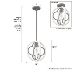 Gablecrest 4 Light Rustic White Mini Pendant Kitchen Light by Hunter -Hunter Sales rustic white hunter pendant lights 19092 1d 1000