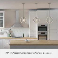 Gablecrest 4 Light Rustic White Mini Pendant Kitchen Light by Hunter -Hunter Sales rustic white hunter pendant lights 19092 1f 1000