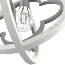 Gablecrest 4 Light Rustic White Mini Pendant Kitchen Light by Hunter -Hunter Sales rustic white hunter pendant lights 19092 77 1000