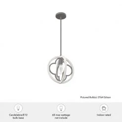 Gablecrest 4 Light Rustic White Mini Pendant Kitchen Light by Hunter -Hunter Sales rustic white hunter pendant lights 19092 a0 1000