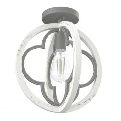 Gablecrest 4 Light Rustic White Mini Pendant Kitchen Light by Hunter -Hunter Sales rustic white hunter pendant lights 19092 c3 1000