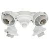 4-Light White 2.25 in. Ceiling Fan Fitter by Hunter -Hunter Sales snow white hunter ceiling fan light kits 99145 64 1000