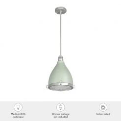 Bluff View 1 Light Soft Sage Island Pendant Light with Metal Shade Dining Room Light by Hunter -Hunter Sales soft sage hunter chandeliers 19073 1d 1000