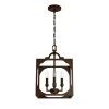 Highland Hill 4 Light Textured Rust Island Pendant Light Dining Room Light by Hunter