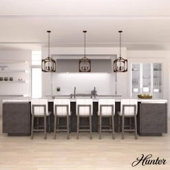 Highland Hill 4 Light Textured Rust Island Pendant Light Dining Room Light by Hunter 12 Highland Hill 4 Light Textured Rust Island Pendant Light Dining Room Light by Hunter -Hunter Sales textured rust hunter chandeliers 19981 40 1000