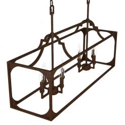 Highland Hill 8 Light Textured Rust Candlestick Chandelier Kitchen Light by Hunter -Hunter Sales textured rust hunter chandeliers 19983 a0 1000