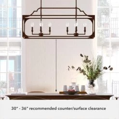 Highland Hill 8 Light Textured Rust Candlestick Chandelier Kitchen Light by Hunter -Hunter Sales textured rust hunter chandeliers 19983 c3 1000