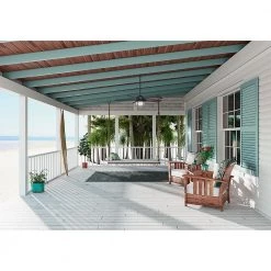 Key Biscayne 54 in. Indoor/Outdoor Weathered Zinc Gray Ceiling Fan with Light Kit by Hunter -Hunter Sales weathered zinc hunter ceiling fans with lights 59135 a0 1000