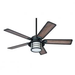 Key Biscayne 54 in. Indoor/Outdoor Weathered Zinc Gray Ceiling Fan with Light Kit by Hunter -Hunter Sales weathered zinc hunter ceiling fans with lights 59135 c3 1000