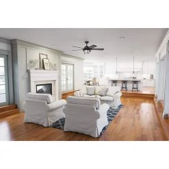 Key Biscayne 54 in. Indoor/Outdoor Weathered Zinc Gray Ceiling Fan with Light Kit by Hunter -Hunter Sales weathered zinc hunter ceiling fans with lights 59135 e1 1000