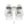 Original 4-Light White Ceiling Fan Shades LED Light Kit by Hunter -Hunter Sales white hunter ceiling fan light kits 99384 64 1000