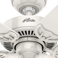 Southern Breeze 42 in. Indoor White Ceiling Fan by Hunter -Hunter Sales white hunter ceiling fans with lights 51010 66 1000