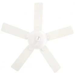 Pro's Best Five Minute 52 in. Indoor White Ceiling Fan with Light Kit by Hunter -Hunter Sales white hunter ceiling fans with lights 53251 fa 1000