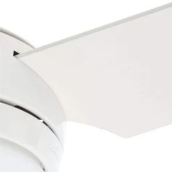 Sonic 52 in. Indoor White Ceiling Fan with Universal Remote by Hunter -Hunter Sales white hunter ceiling fans with lights 59073 1d 1000