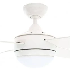 Sonic 52 in. Indoor White Ceiling Fan with Universal Remote by Hunter -Hunter Sales white hunter ceiling fans with lights 59073 a0 1000