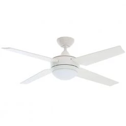 Sonic 52 in. Indoor White Ceiling Fan with Universal Remote by Hunter -Hunter Sales white hunter ceiling fans with lights 59073 e1 1000
