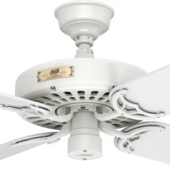 Original 52 in. Indoor/Outdoor White Ceiling Fan by Hunter 18 Original 52 in. Indoor/Outdoor White Ceiling Fan by Hunter -Hunter Sales white hunter ceiling fans without lights 23845 1d 1000