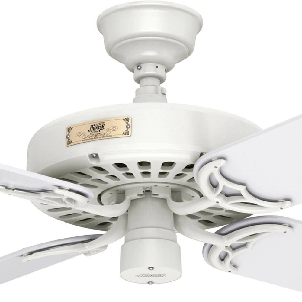 Original 52 in. Indoor/Outdoor White Ceiling Fan by Hunter 7 Original 52 in. Indoor/Outdoor White Ceiling Fan by Hunter - Image 5