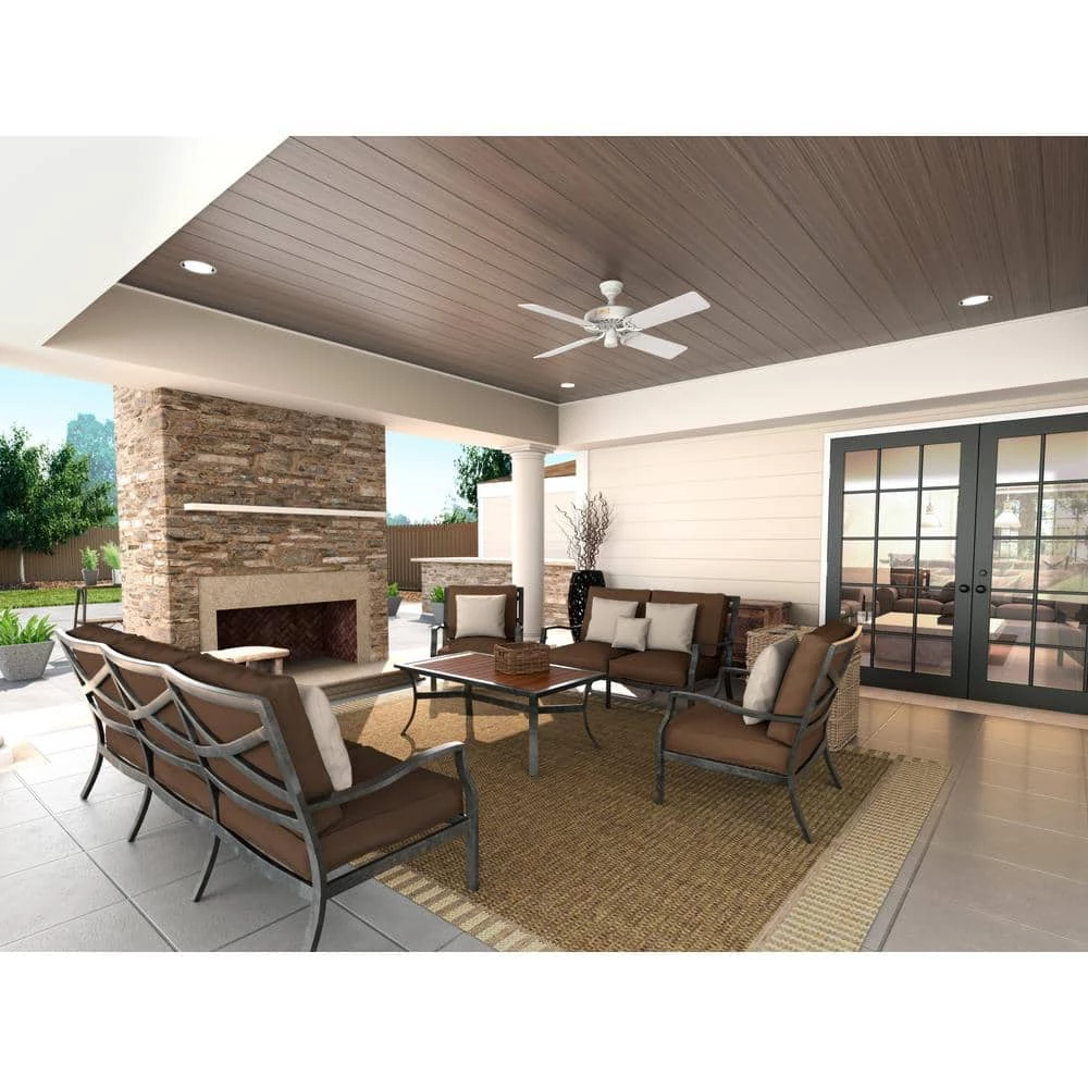 Original 52 in. Indoor/Outdoor White Ceiling Fan by Hunter 5 Original 52 in. Indoor/Outdoor White Ceiling Fan by Hunter - Image 3