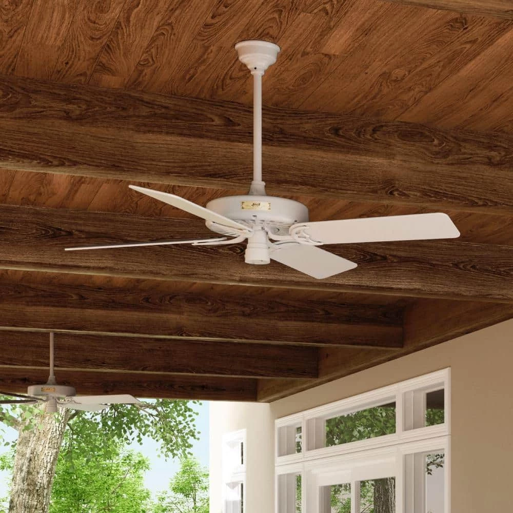 Original 52 in. Indoor/Outdoor White Ceiling Fan by Hunter 4 Original 52 in. Indoor/Outdoor White Ceiling Fan by Hunter - Image 2