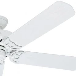 Bridgeport 52 in. Indoor/Outdoor White Ceiling Fan with Remote by Hunter 20 Bridgeport 52 in. Indoor/Outdoor White Ceiling Fan with Remote by Hunter -Hunter Sales white hunter ceiling fans without lights 32830 66 1000