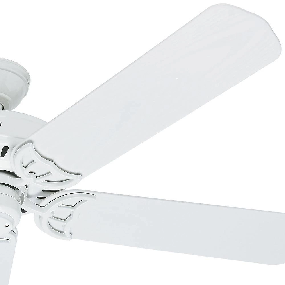 Bridgeport 52 in. Indoor/Outdoor White Ceiling Fan with Remote by Hunter 7 Bridgeport 52 in. Indoor/Outdoor White Ceiling Fan with Remote by Hunter - Image 5