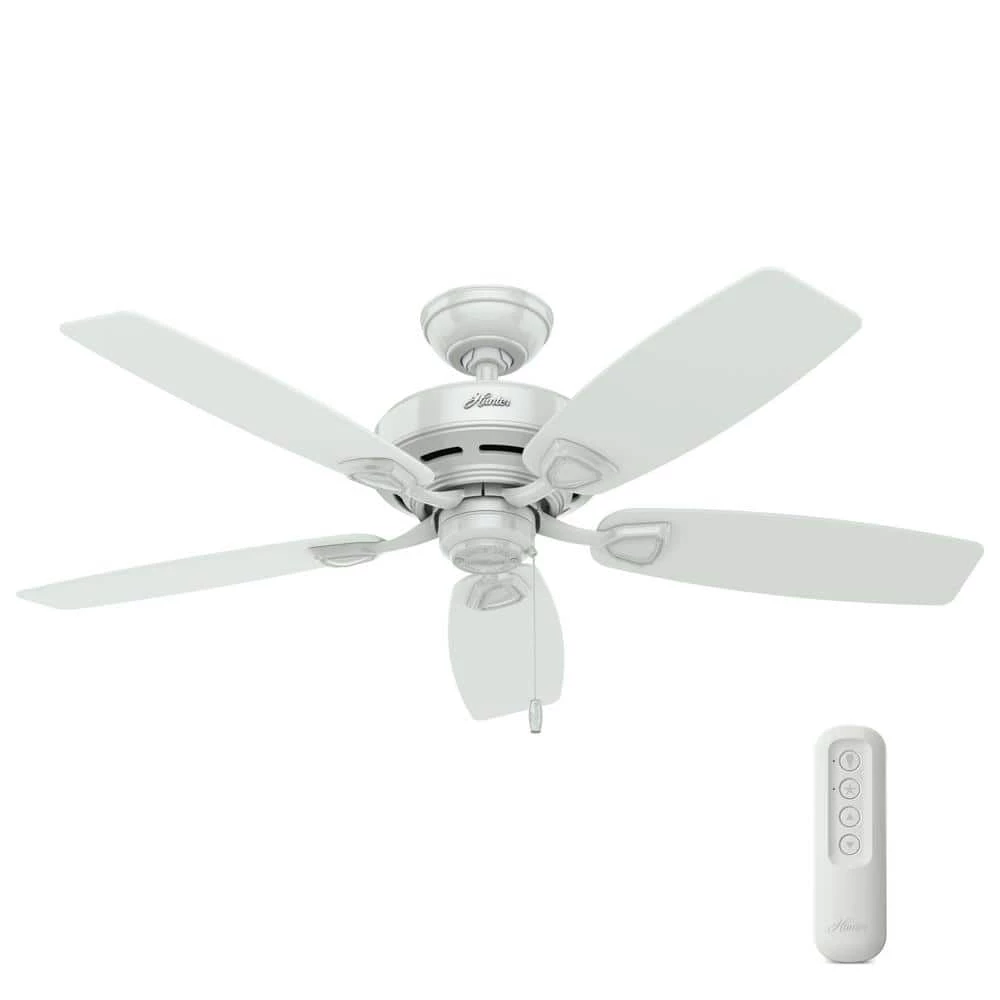 Sea Wind 48 in. Indoor/Outdoor White Ceiling Fan with Remote by Hunter 3 Sea Wind 48 in. Indoor/Outdoor White Ceiling Fan with Remote by Hunter