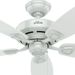 Sea Wind 48 in. Indoor/Outdoor White Ceiling Fan by Hunter -Hunter Sales white hunter ceiling fans without lights 53350 44 1000