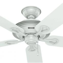 Mariner 52 in. Indoor/Outdoor White Ceiling Fan by Hunter -Hunter Sales white hunter ceiling fans without lights 59127 44 1000