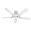 Mariner 52 in. Indoor/Outdoor White Ceiling Fan by Hunter -Hunter Sales white hunter ceiling fans without lights 59127 64 1000